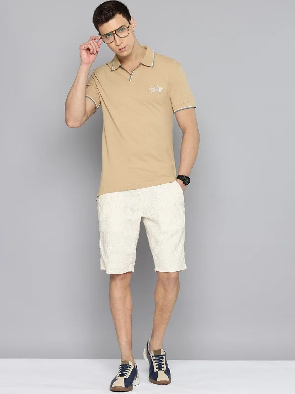 Men's Shirts with Mock NecksMen's Solid Slim Fit Polo T-shirt