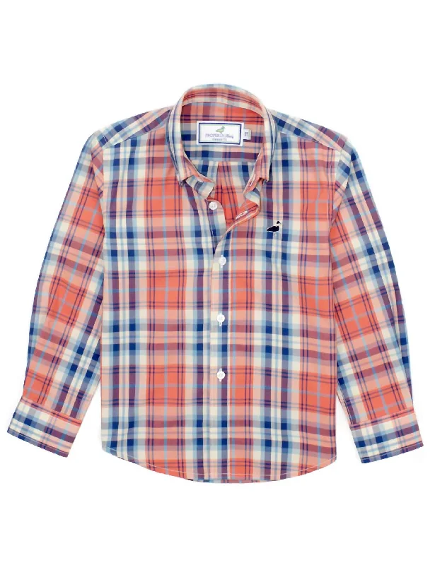 Men's Shirts with Pin CollarsBoys Sportshirt In Fireside