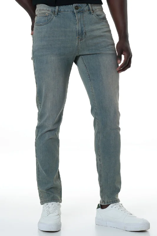 Elegant Straight-Leg Men's JeansRf02 Skinny Jeans _ 152040 _ Blue