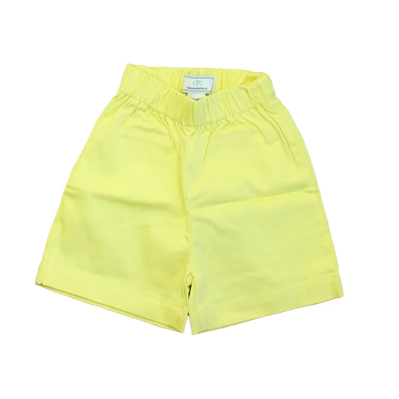 Versatile Men's Casual and Dress ShortsClassic Prep Boys Limelight Yellow Shorts Size: 12-24 Months