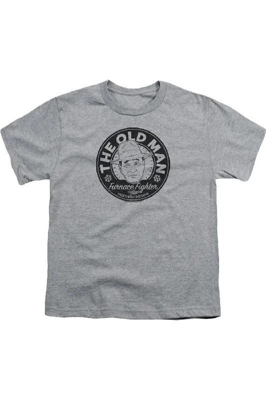Solid-Colored Men's ShirtsA Christmas Story The Old Man Short Sleeve Youth Tee / T-Shirt