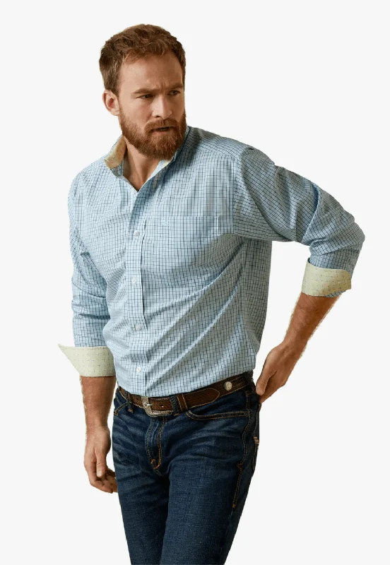 Men's Neutral-Tone Shirts for Versatile StylingAriat Mens Wrinkle Free Colton Fitted Long Sleeve Shirt