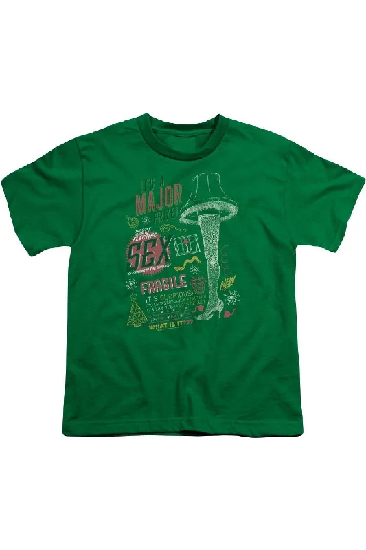 Men's Sleeveless TopsA Christmas Story Its A Major Prize Short Sleeve Youth Tee / T-Shirt