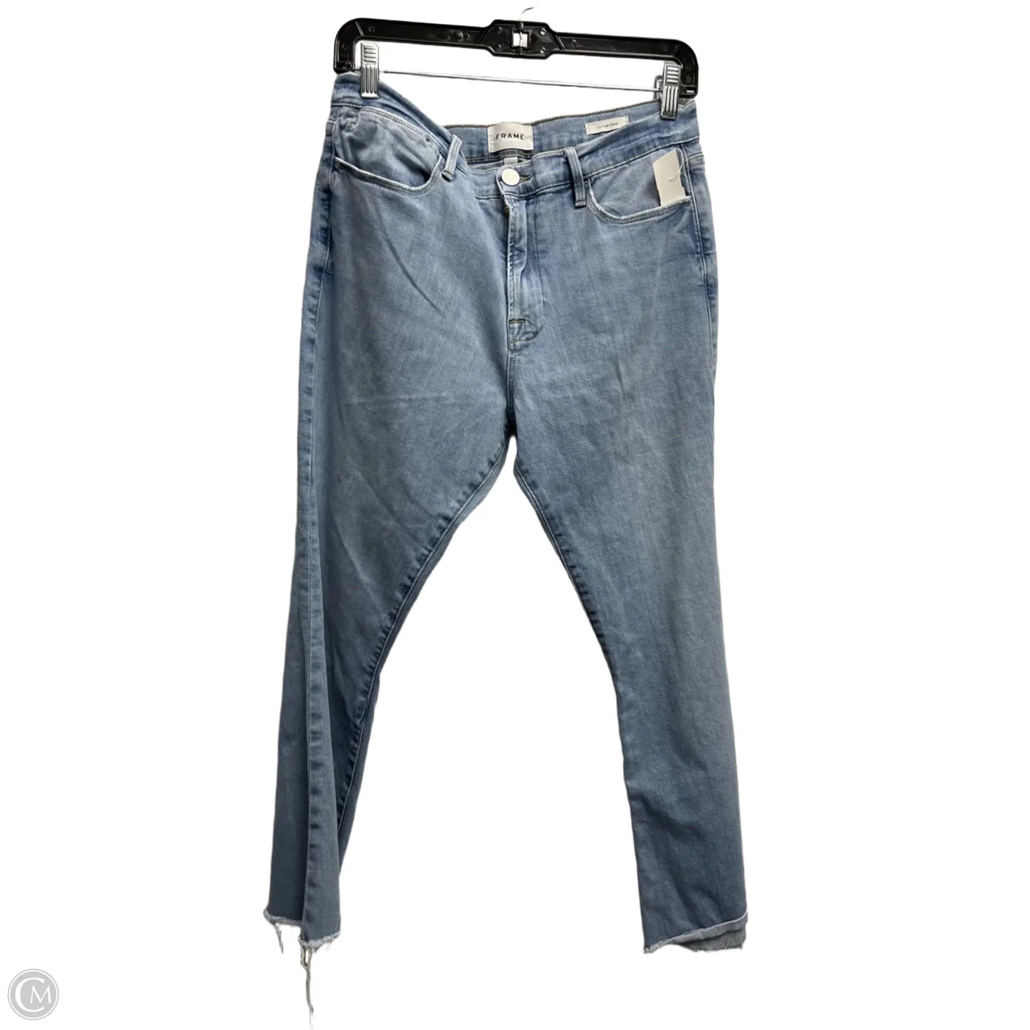 Jeans for Men with a Athletic BuildJeans Flared By Frame In Blue Denim, Size: 8