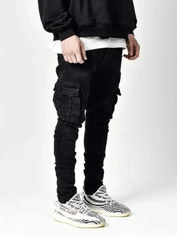 Unique Men's Jeans DesignsMen Cargo Skinny Jeans