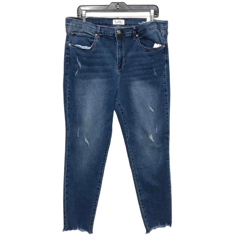 Vintage Men's JeansJeans Straight By Nicole By Nicole Miller In Blue Denim, Size:16