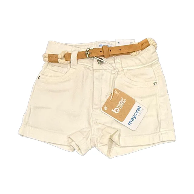 Tailored-Fit Men's Dress and Office ShortsMayoral Girls Ivory Jean Shorts