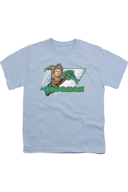 Men's Shirts for Beach OutingsJustice League of America Aquaman Short Sleeve Youth Tee / T-Shirt