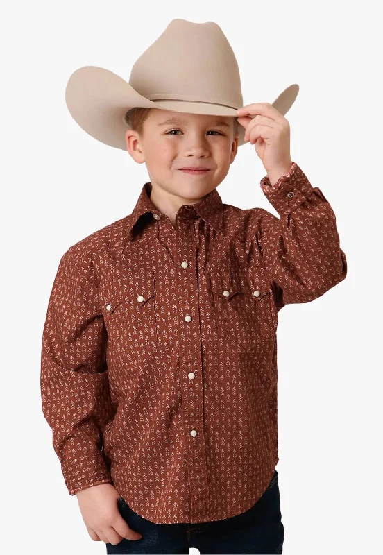 Men's Hawaiian Shirts for a Tropical VibeRoper Boys West Made Collection Long Sleeve Shirt