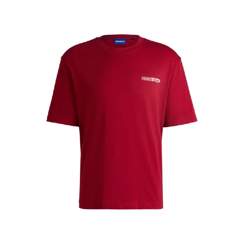 Men's Shirts with Lace-Up HemlinesCotton-jersey T-shirt with graphic prints