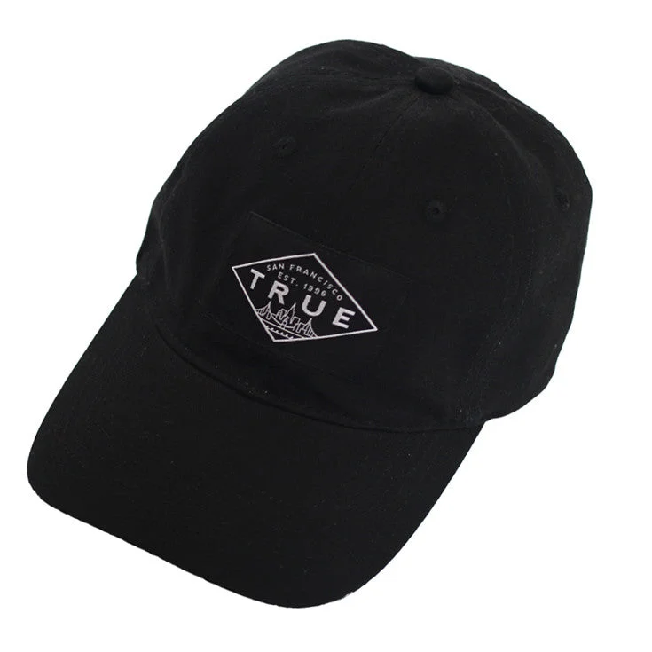 Retro Fedora CapsTrue Established Dad Hat Black