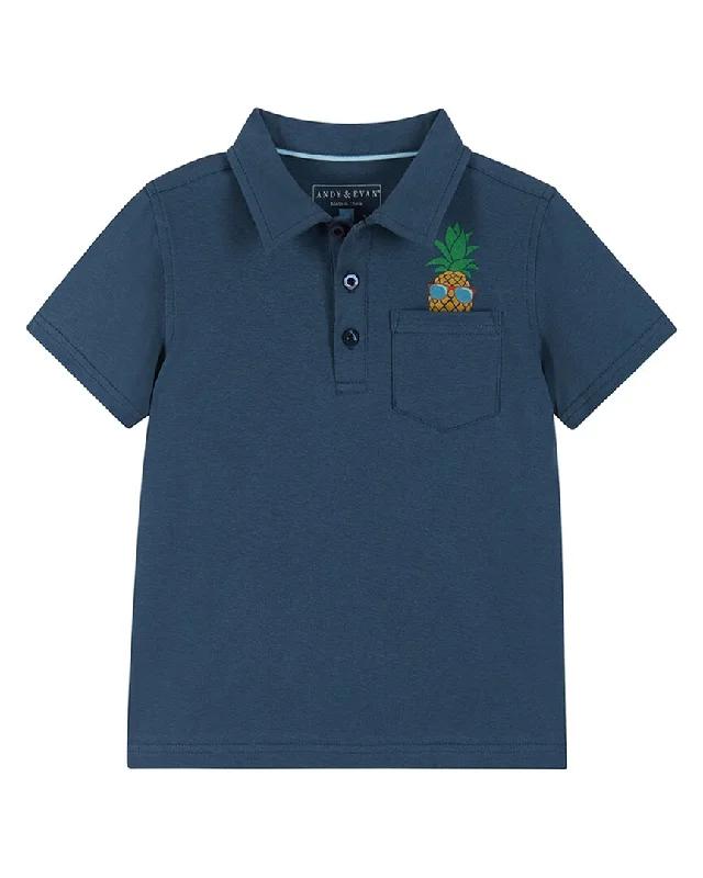 Men's Shirts with Belt AttachmentsAndy & Evan Knit Polo Shirt