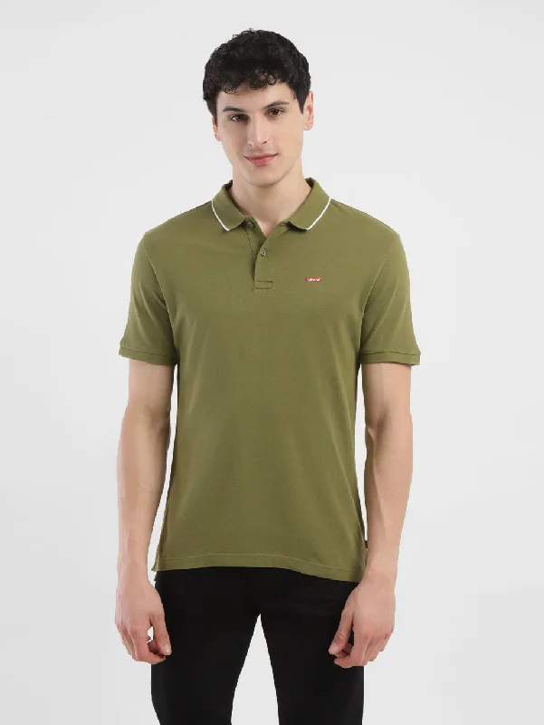 Elegant Men's Dress ShirtsMen's Solid Polo T-shirt