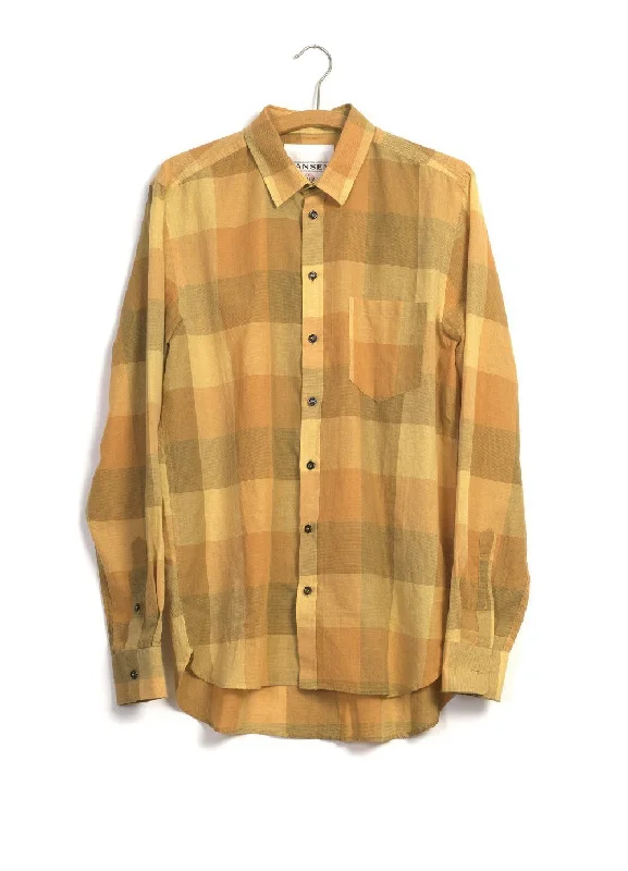 Men's Muscle Fit T-Shirts for a Body-Hugging FitJESPER | Casual Chequered Shirt | Sunflower