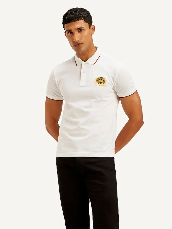 Men's Shirts with Appliqué DetailsMen's Solid Slim Fit Polo T-shirt