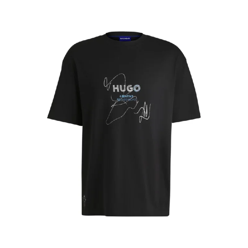 Layered Men's VestsCotton-jersey T-shirt with seasonal artwork