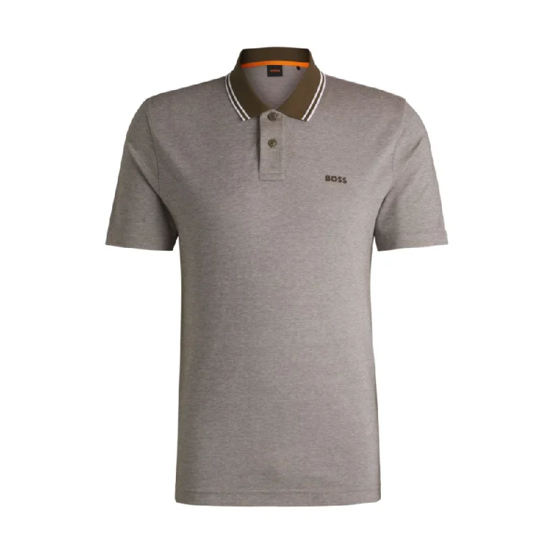 Men's Shirts with Belt AttachmentsRelaxed-fit polo shirt in Oxford-piqué cotton