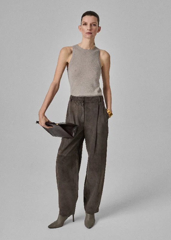 Men's Sweaters with A-Line ShapesSporty Tank in Fine Cashmere - Stone