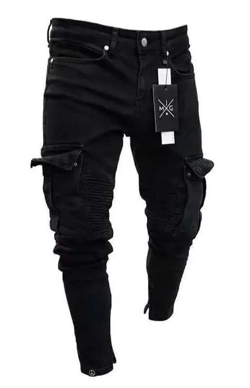 Jeans for Men with a Curvy BodyBlack Men Cargo Jeans