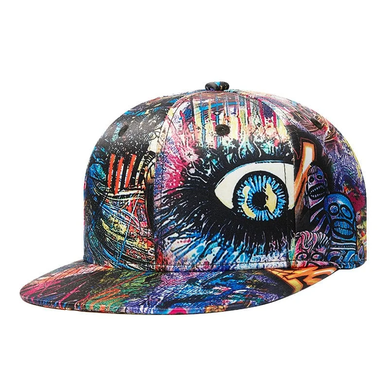 Cheap Winter HatsMen's Street Fashion Graffiti Printed Cap