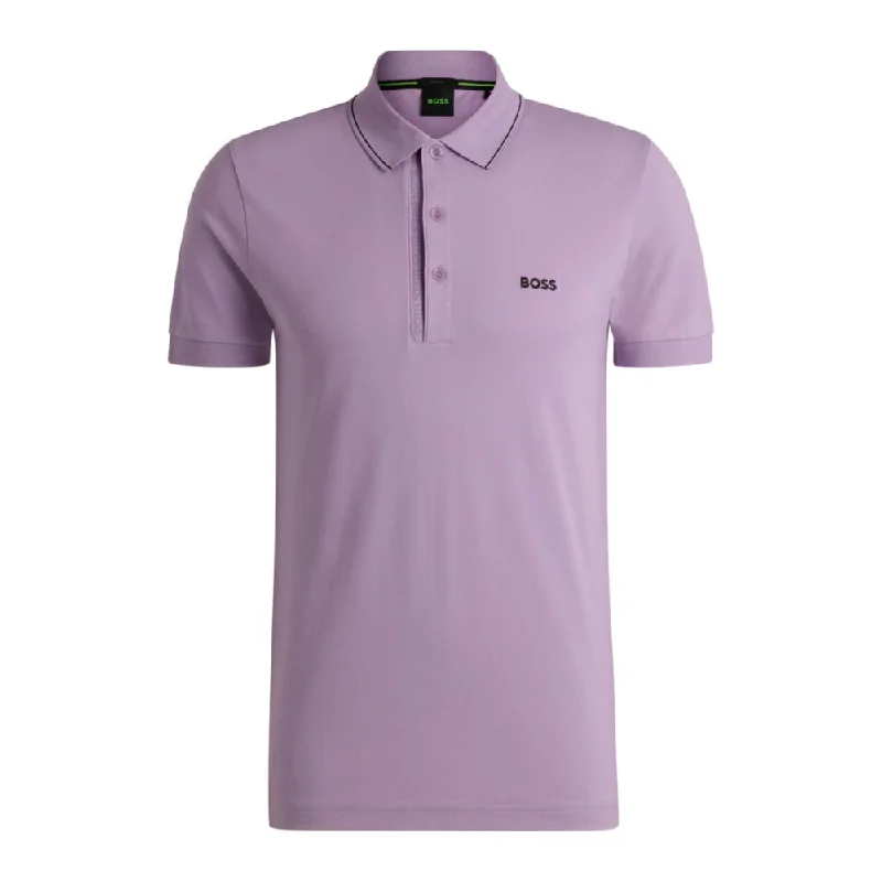 Men's Shirts with Hidden PocketsCotton-piqué slim-fit polo shirt with tonal logo