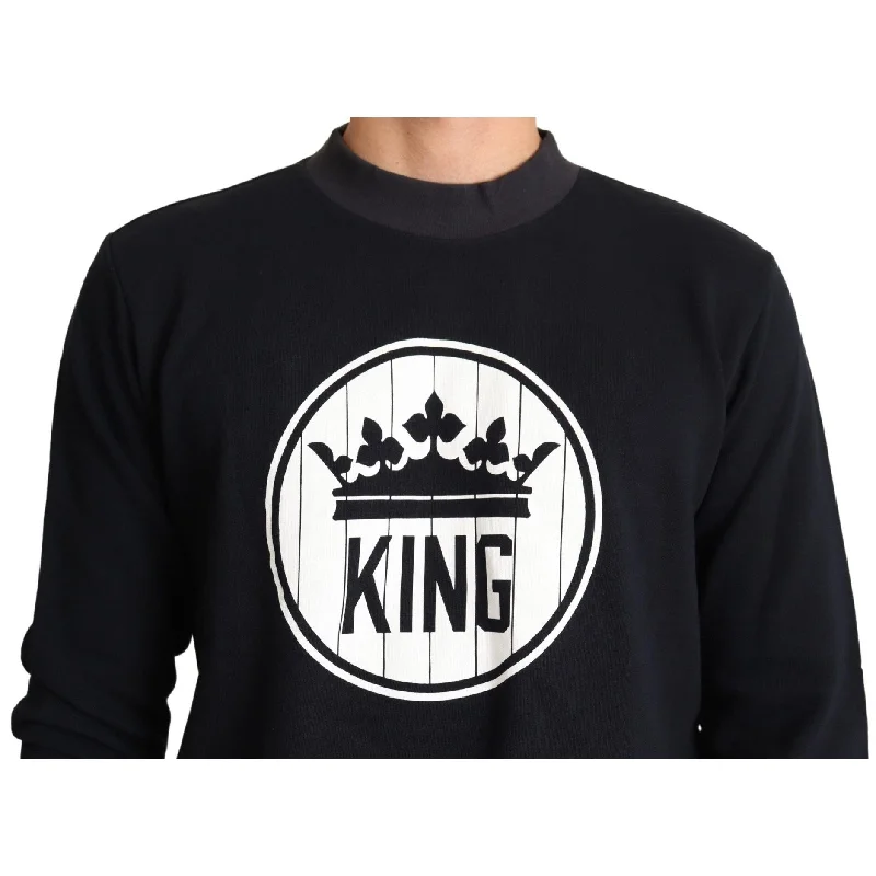 Chic Men's Cashmere SweatersDolce & Gabbana Regal Crown Motive Crewneck Men's Sweater Chic Men's Cashmere SweatersDolce & Gabbana Regal Crown Motive Crewneck Men's Sweater