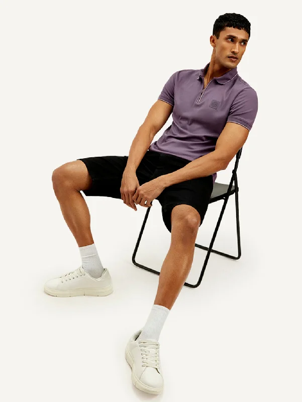 Men's Shirts with CollarsMen's Solid Slim Fit Polo T-shirt