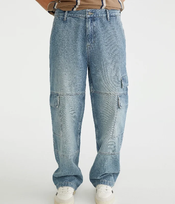 Cool Distressed Men's JeansAeropostale Relaxed Cargo Jean