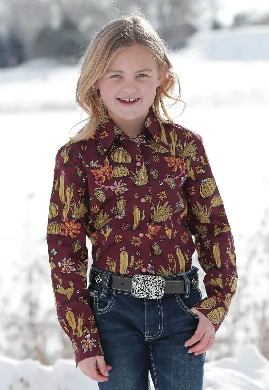 Men's Big and Tall Shirts for Added ComfortCruel Girl Girls Cactus Print Western Long Sleeve Shirt