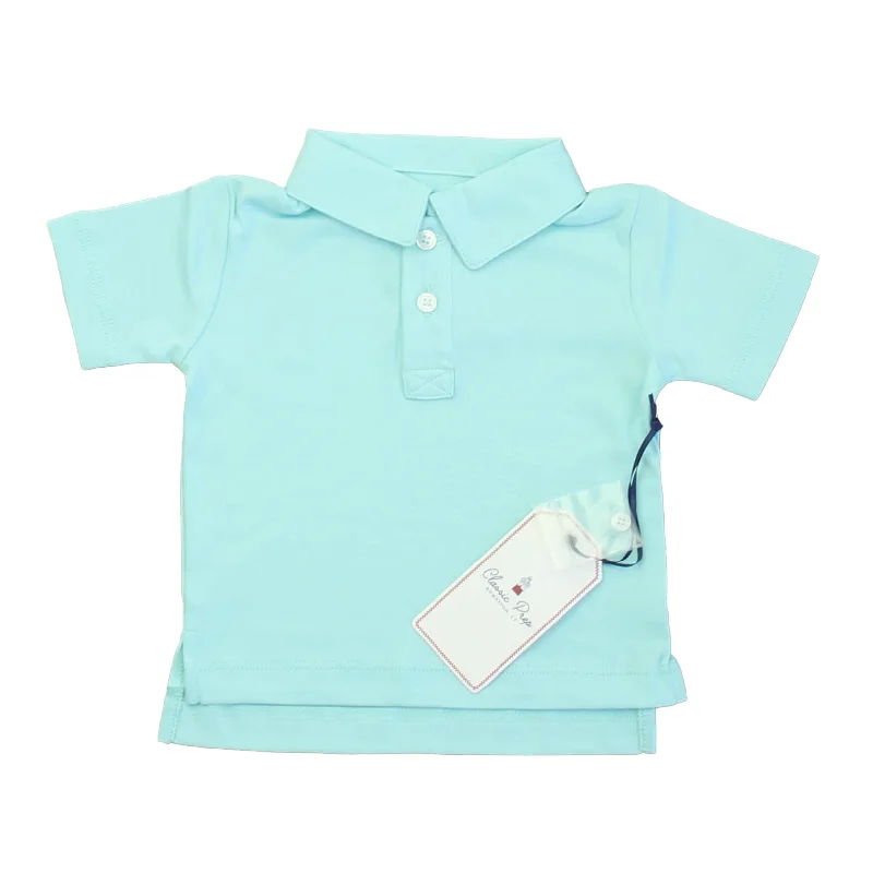 Patterned Men's Hawaiian ShirtsClassic Prep Boys Tanager Turquoise Polo Shirt Size: 0-6 Months