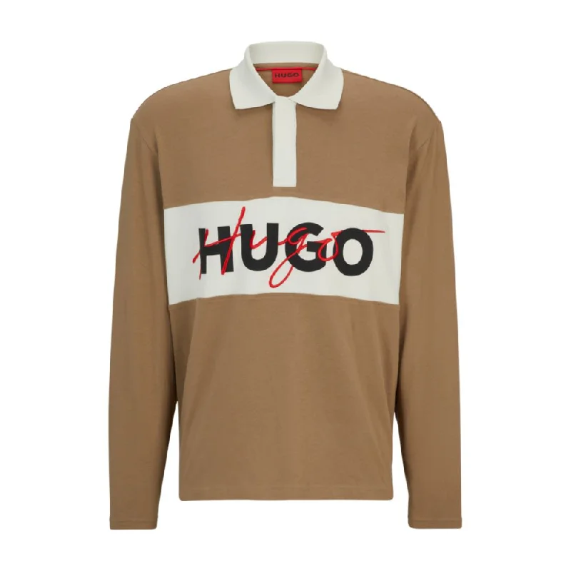 Men's Shirts with Snap ButtonsCotton-jersey polo shirt with double logo