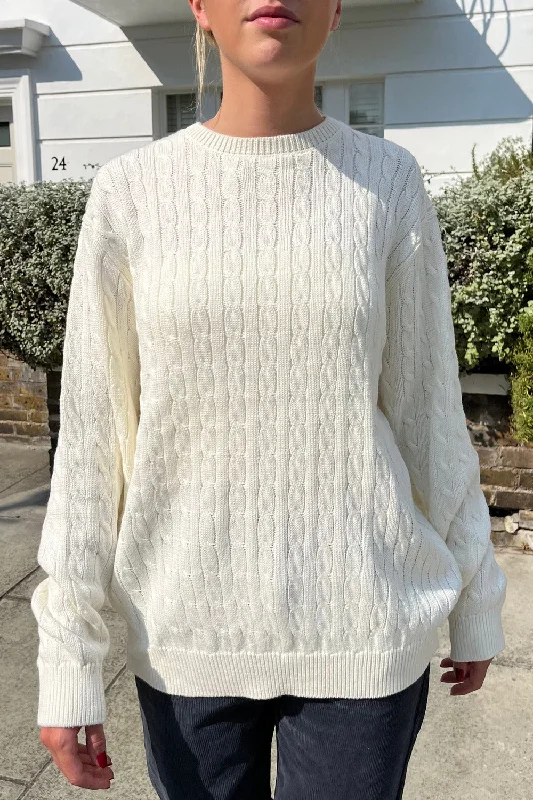 Men's Sweaters for Dressy EventsBrianna Cotton Cable Knit Sweater