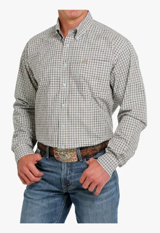 Men's Wrinkle-Free Shirts for Easy CareCinch Mens Plaid Western Long Sleeve Shirt