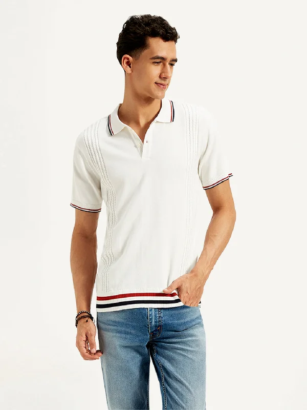 Men's Shirts with Wingtip CollarsMen's Striped Slim Fit Polo T-Shirt