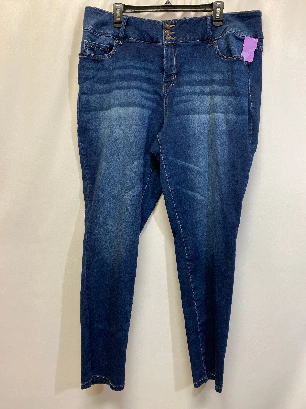 Latest Men's Jeans TrendsBlue Denim Jeans Skinny Royalty, Size 18w