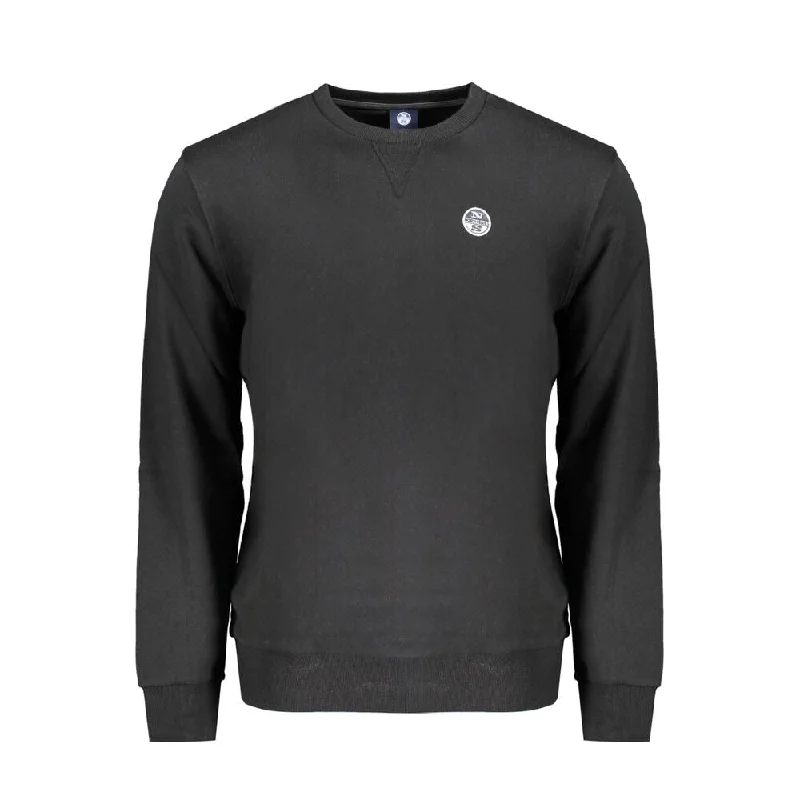 Men's Sweaters with Argyle PatternsNorth Sails Black Cotton Men's Sweater