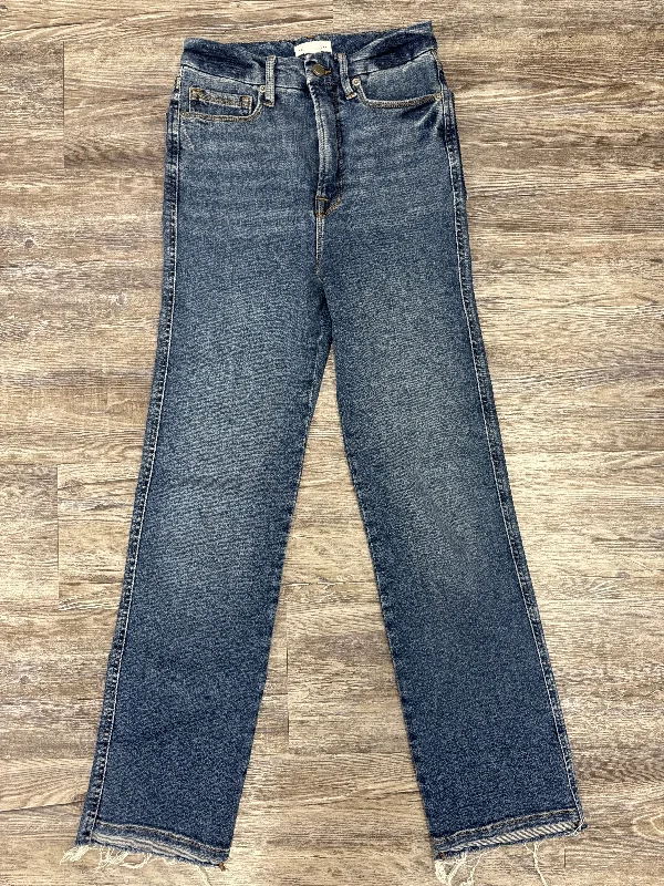 Cool Distressed Men's JeansJeans Designer By Good American In Blue, Size: 2