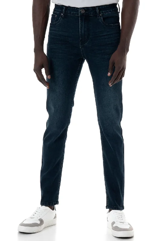 Men's Jeans with EmbroideryRf02 Denim Jeans _ 146940 _ Dark Blue