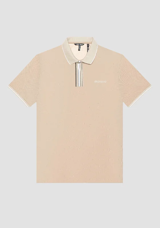 Men's Unique and Designer TopsANTONY MORATO POLO SHIRT MMKS 02377- SAND