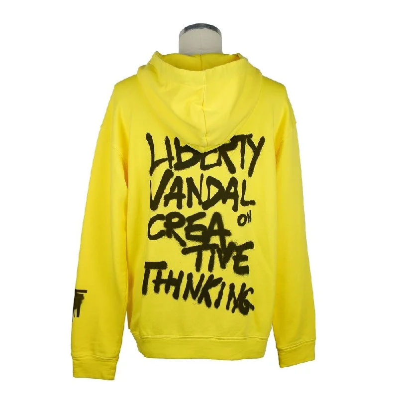 Casual Men's Pullover SweatersDiego Venturino Yellow Cotton Men Men's Sweater