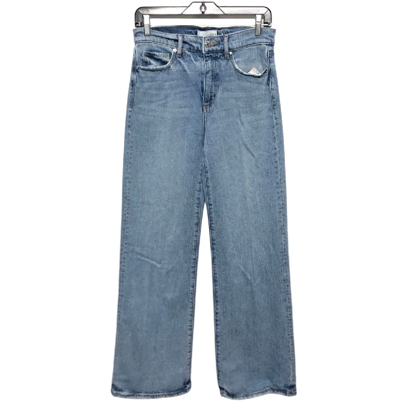 Men's Jeans with Fashionable RipsJeans Wide Leg By Loft In Blue, Size:0