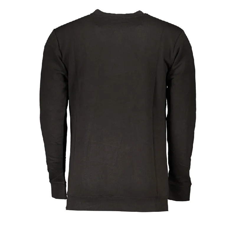 Men's Sweaters with EmbellishmentsCavalli Class Black Cotton Men's Sweater