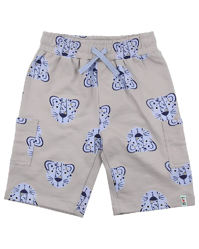 Stylish and Functional Men's Pattern ShortsLilly and Sid Lenny Leopard Cargo Short