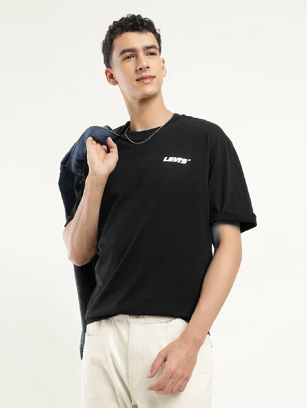 Men's Shirts with Appliqué DetailsMen's Solid Loose Fit T-Shirt