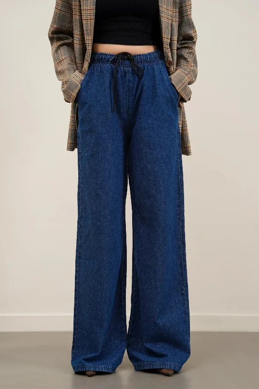 Flexible Men's JeansSTRETCHY WAIST WIDE JEANS