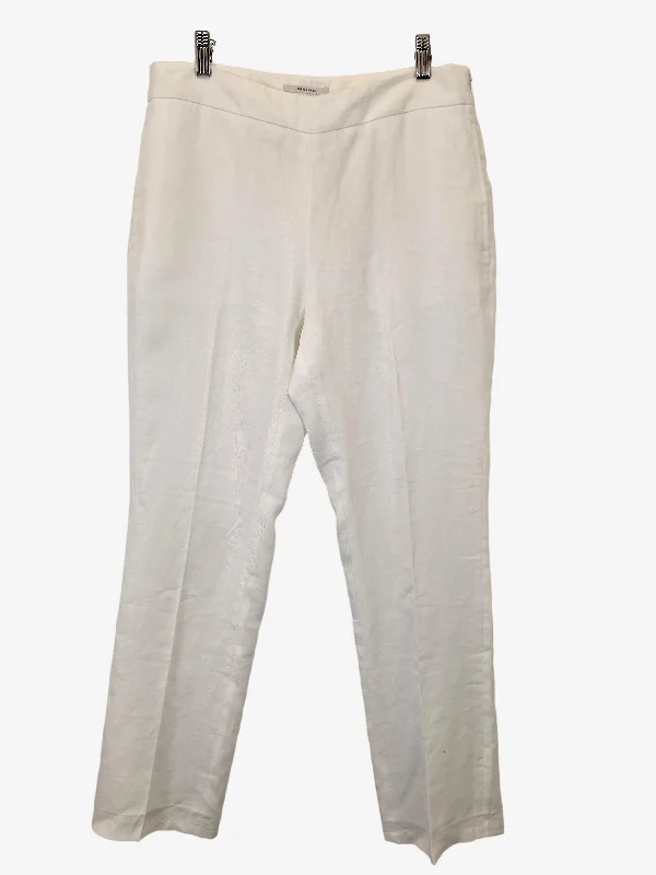 Yoked Back Men's JeansTrenery French Linen Straight Leg Pants Size 10