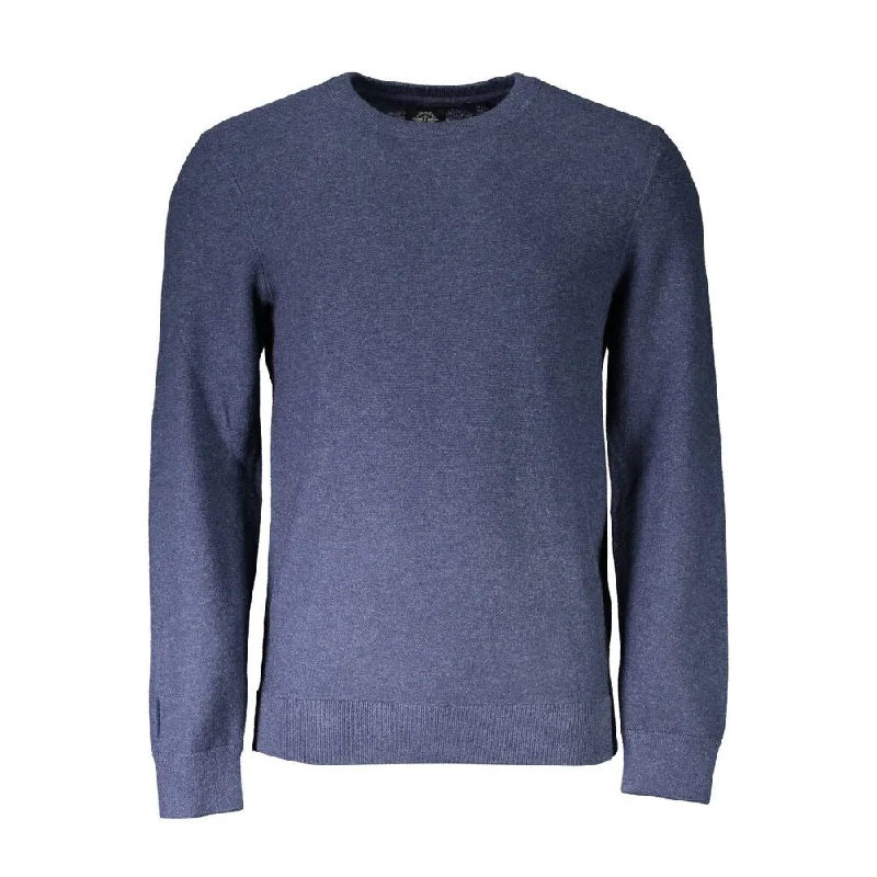 Men's Sweaters with Built-In ScarvesDockers Blue Cotton Men's Sweater