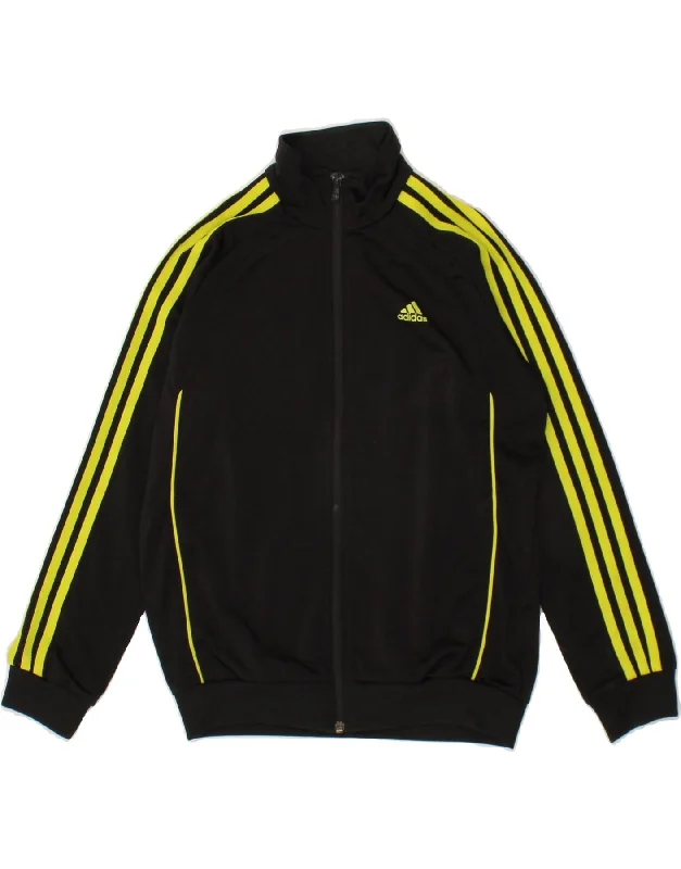 Men's Coats for Ice FishingADIDAS Boys Tracksuit Top Jacket 11-12 Years Black Polyester