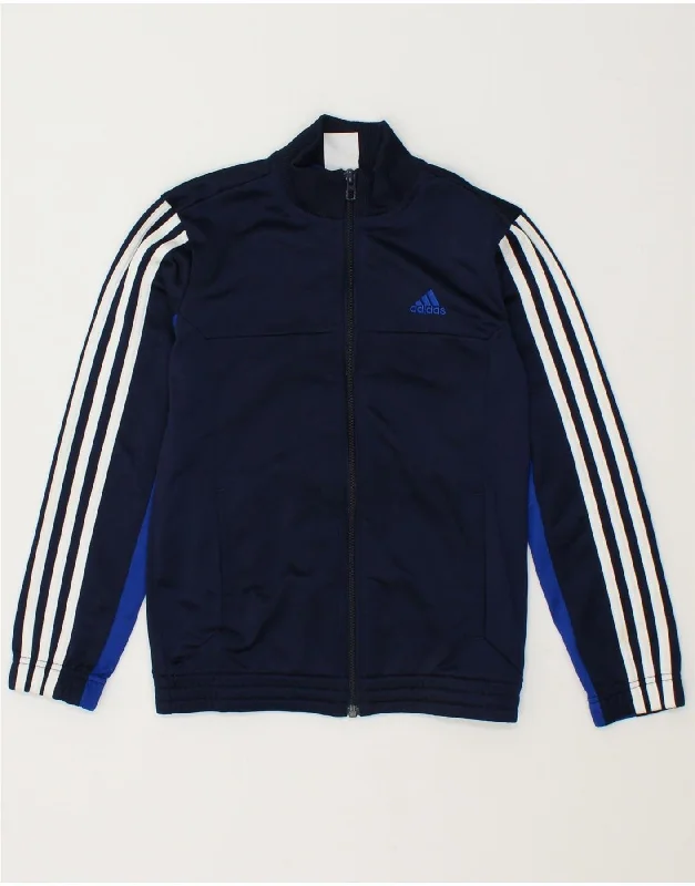 Men's Coats for Short MenADIDAS Boys Tracksuit Top Jacket 9-10 Years Navy Blue Colourblock