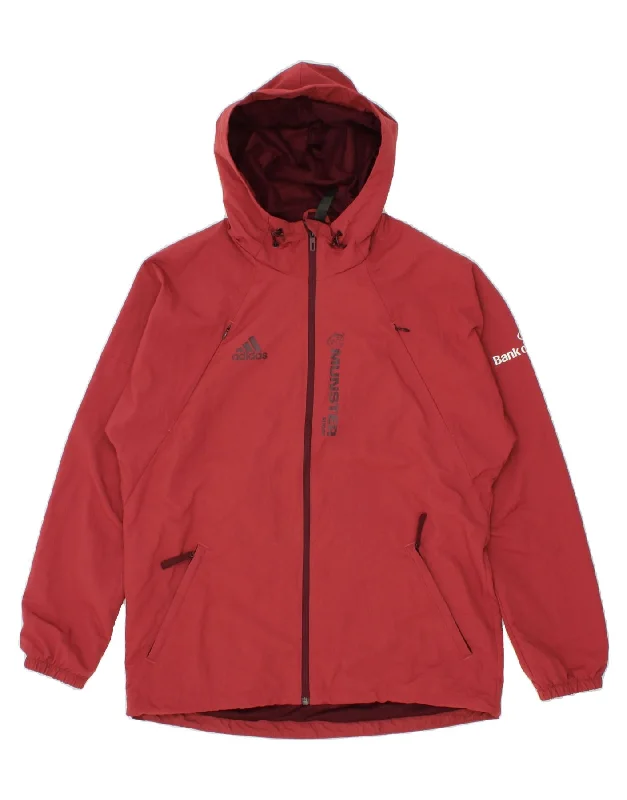 Men's Coats for Every OccasionADIDAS Mens Hooded Rain Jacket UK 38 Medium Red Polyamide